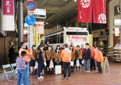 岡山備南ロータリー主催の献血活動